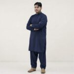 Shalwaar Qameez Suit - Navy