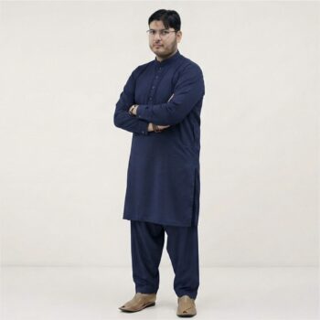 Shalwaar Qameez Suit - Navy
